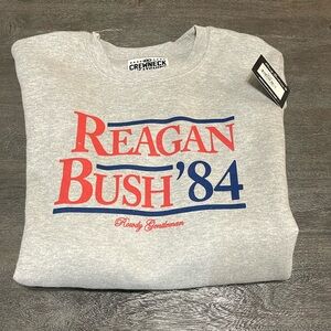 Gray Rowdy Gentleman Reagan Bush Sweater
